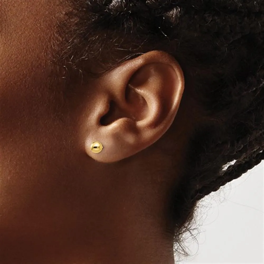 14K 5MM Gold Ball Stud