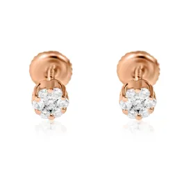 14k Gold Diamond Stud Earring 0.50 Ctw