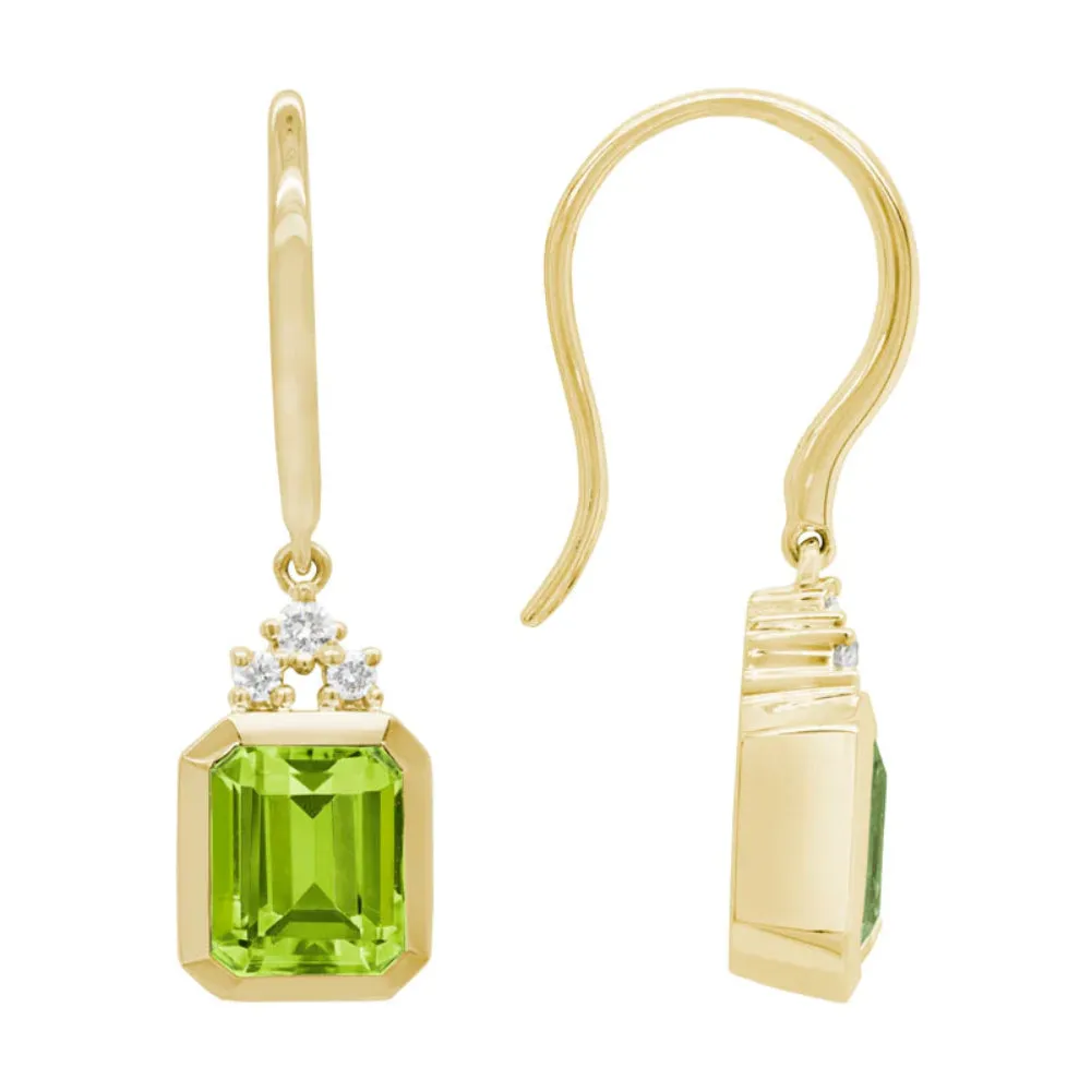 14k Gold Gemstone Earrings