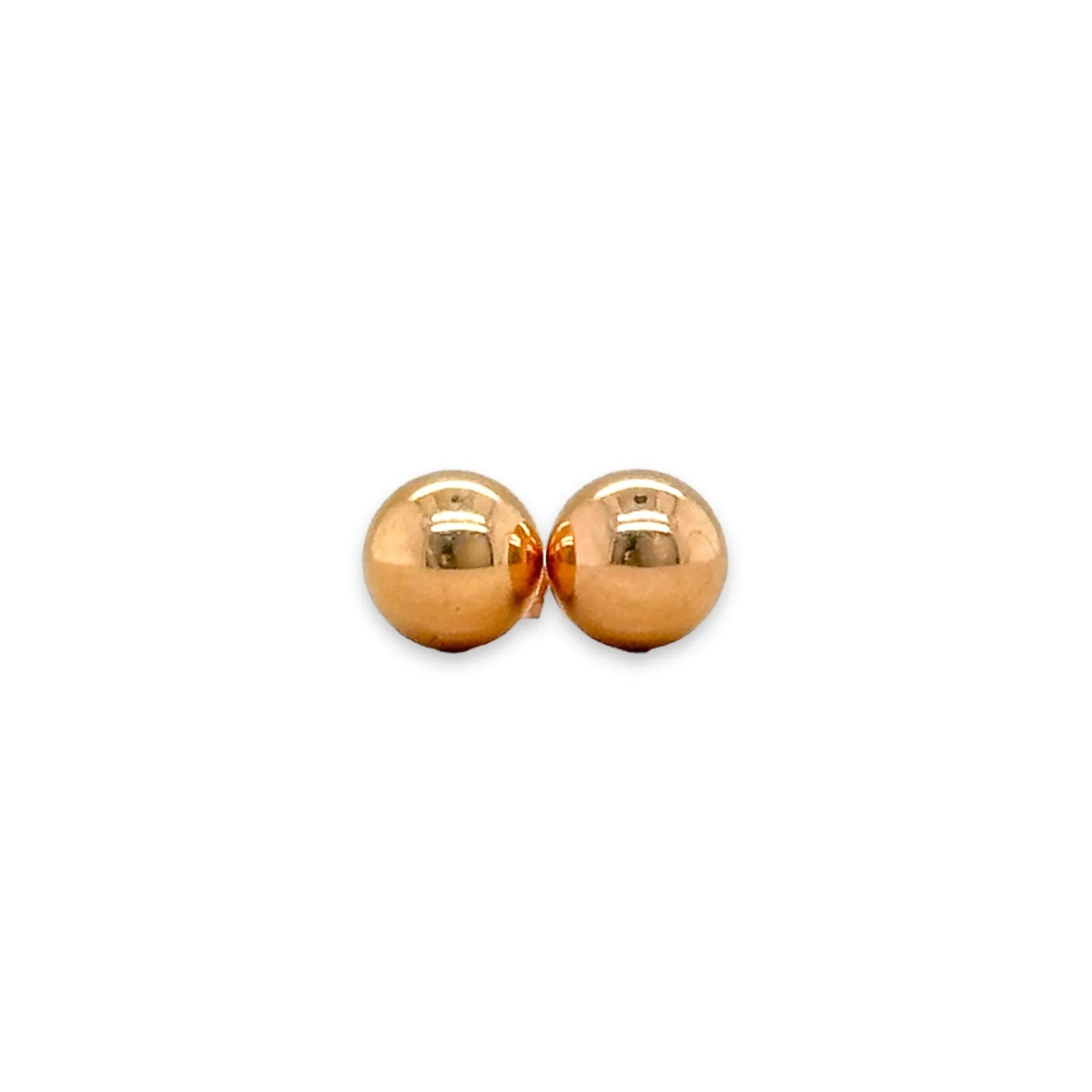 14K R Gold 6mm Ball Earring