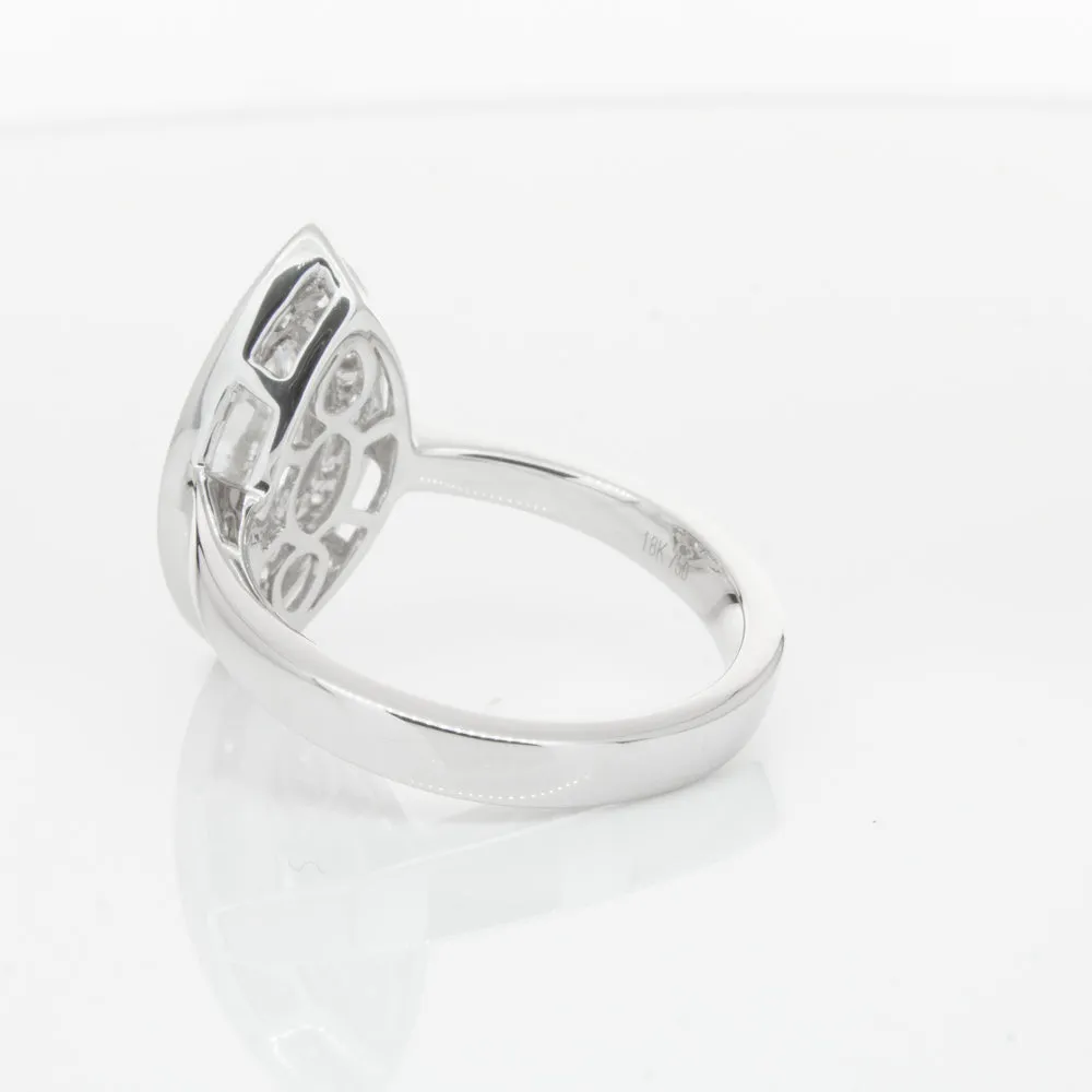 18ct White Gold 1.00ct Marquise Diamond Ring