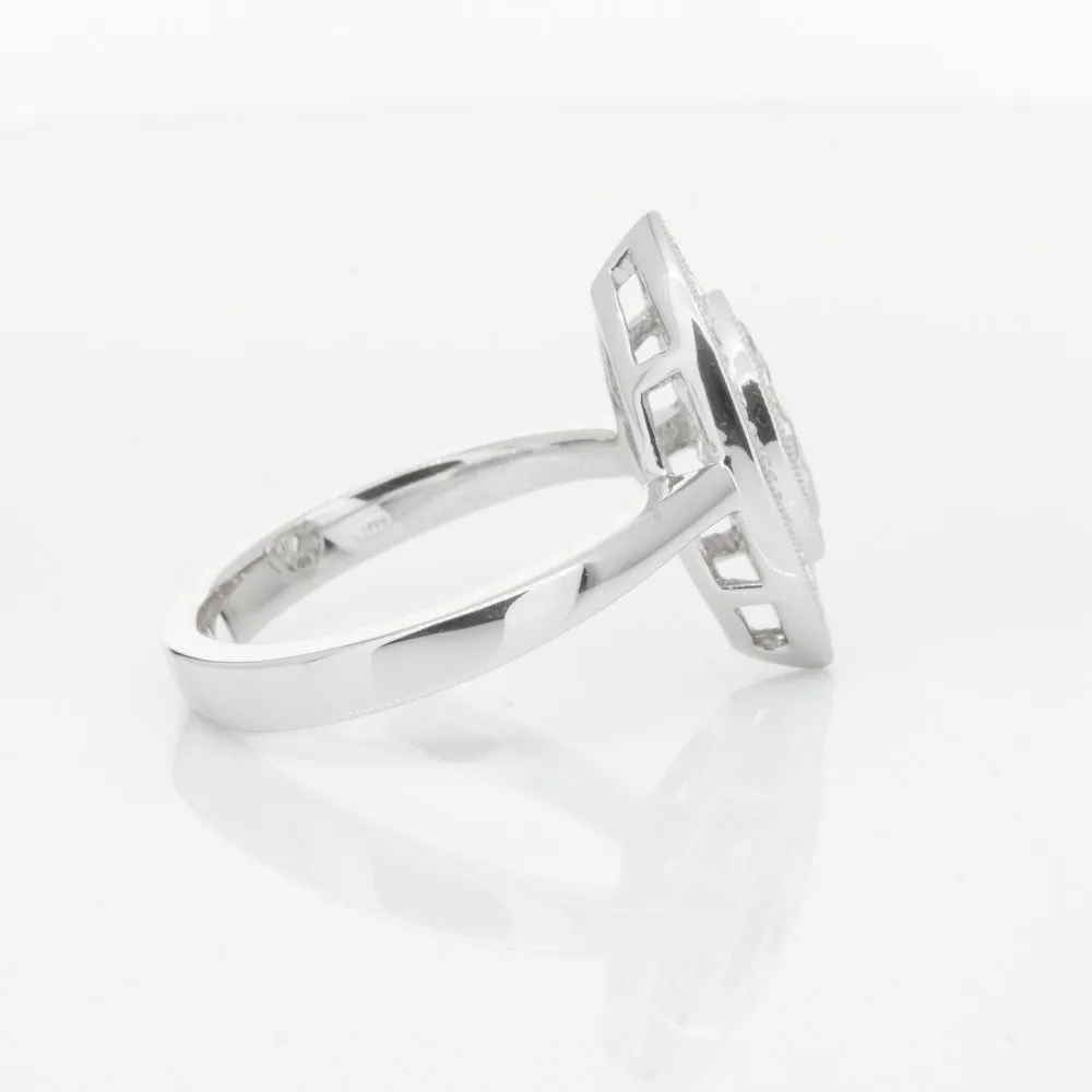 18ct White Gold 1.00ct Marquise Diamond Ring