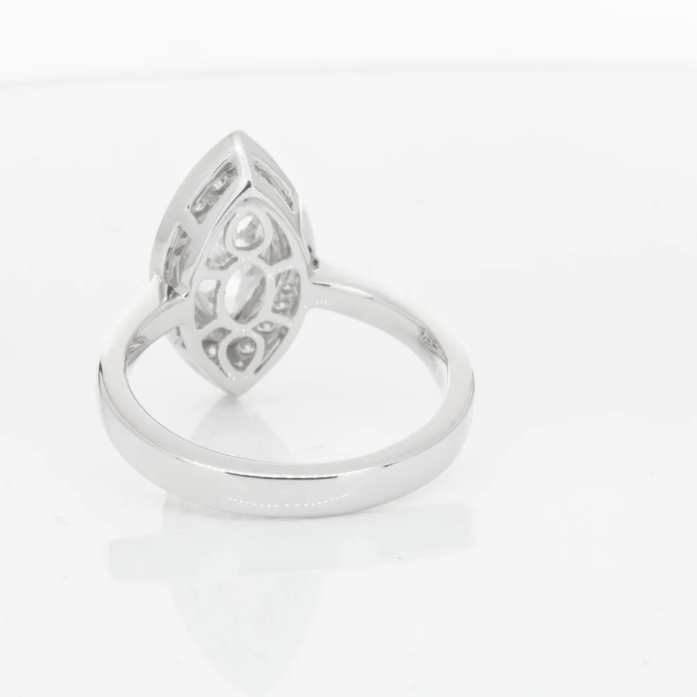 18ct White Gold 1.00ct Marquise Diamond Ring