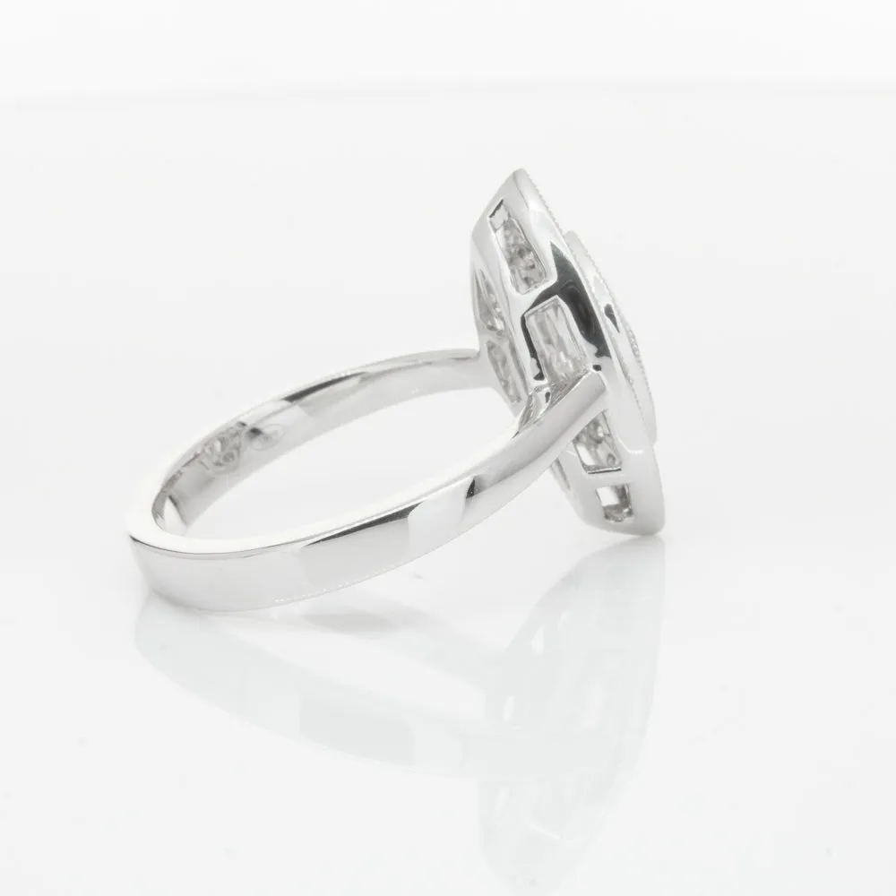 18ct White Gold 1.00ct Marquise Diamond Ring