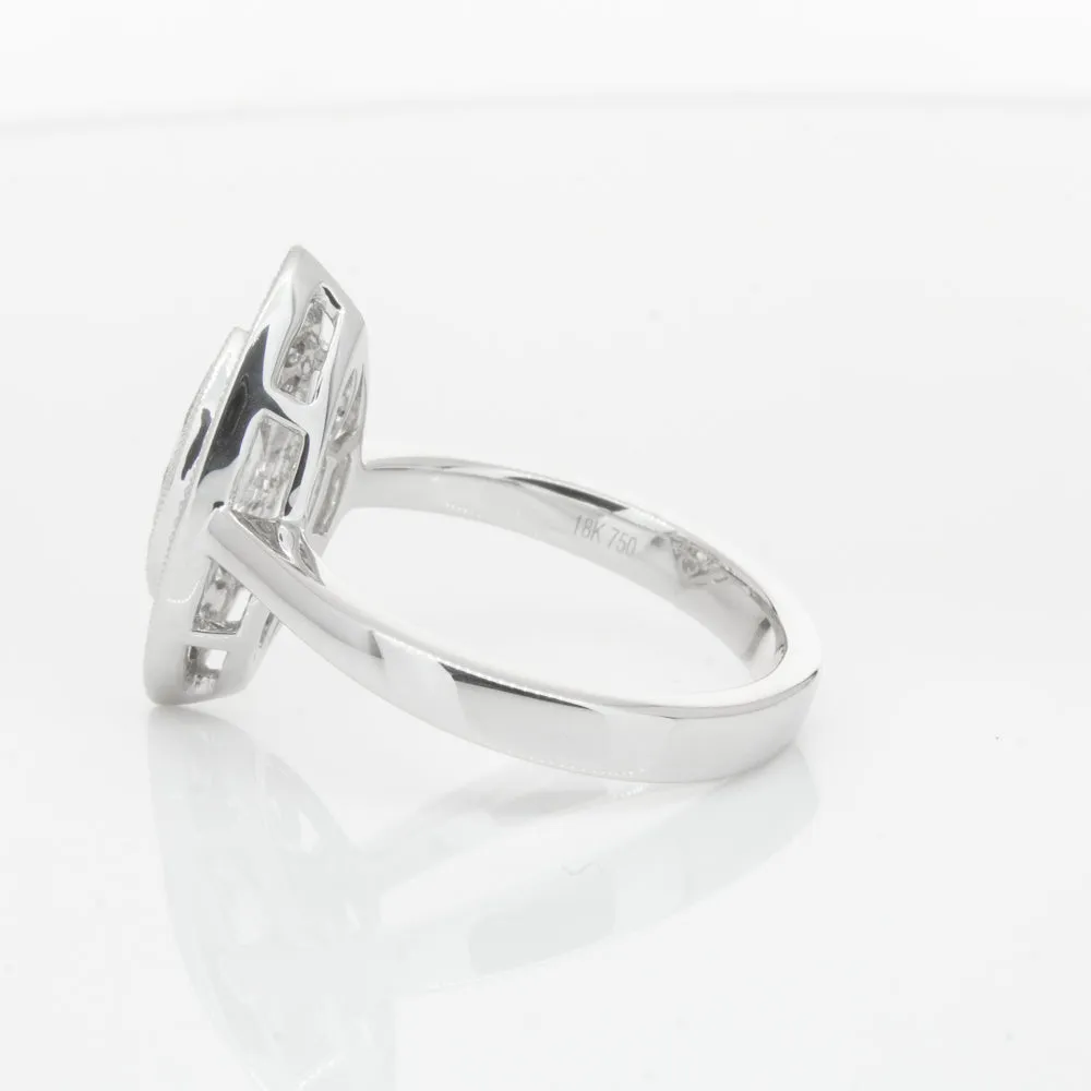 18ct White Gold 1.00ct Marquise Diamond Ring