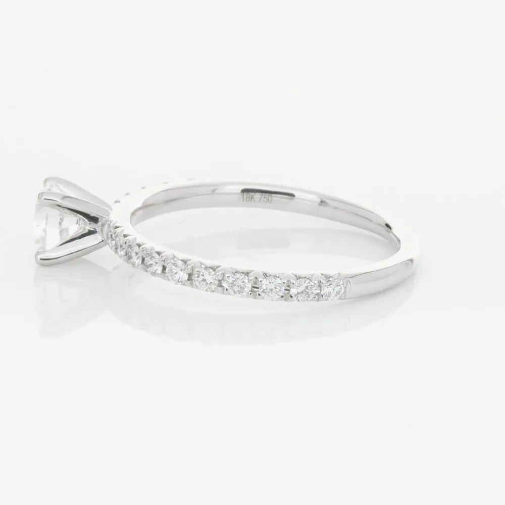 18ct White Gold .51ct Diamond Comet Ring