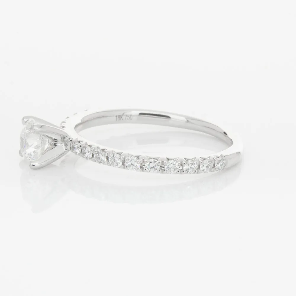 18ct White Gold .51ct Diamond Comet Ring