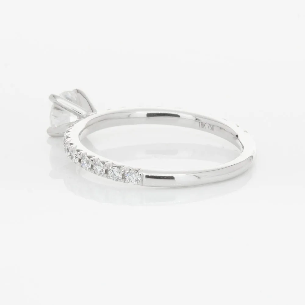 18ct White Gold .51ct Diamond Comet Ring