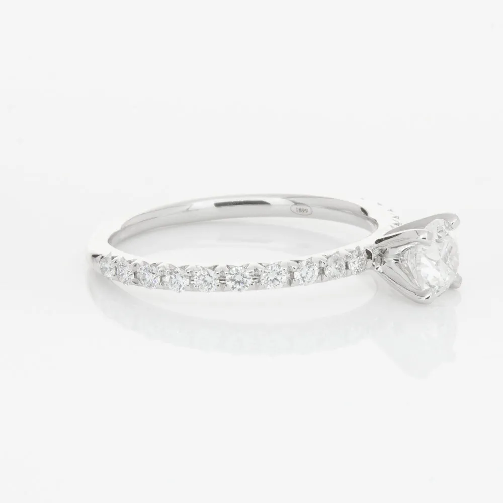 18ct White Gold .51ct Diamond Comet Ring