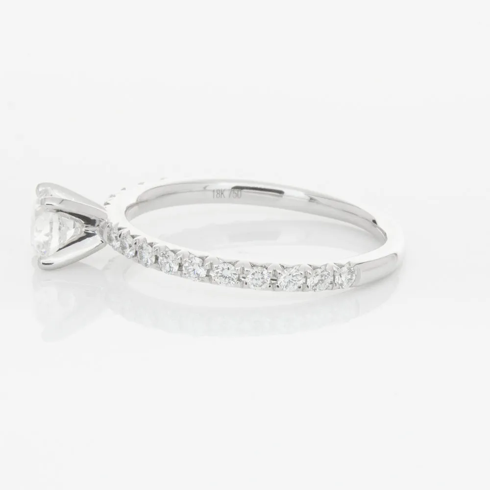 18ct White Gold .51ct Diamond Comet Ring