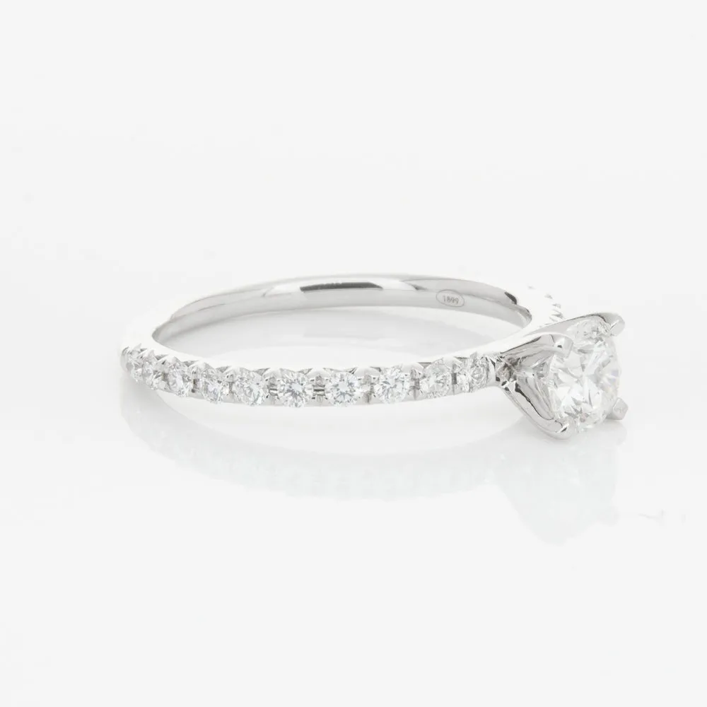 18ct White Gold .51ct Diamond Comet Ring