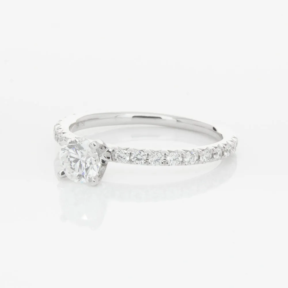 18ct White Gold .51ct Diamond Comet Ring