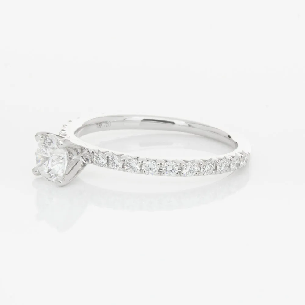 18ct White Gold .51ct Diamond Comet Ring