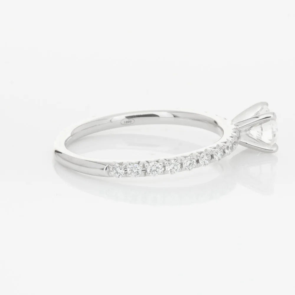 18ct White Gold .51ct Diamond Comet Ring