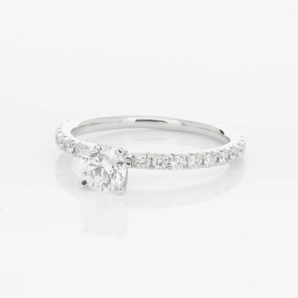 18ct White Gold .51ct Diamond Comet Ring