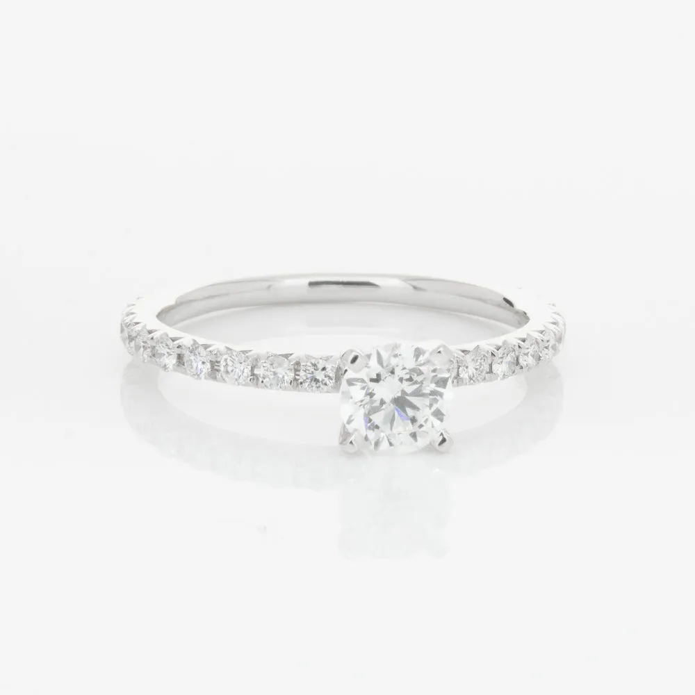 18ct White Gold .51ct Diamond Comet Ring