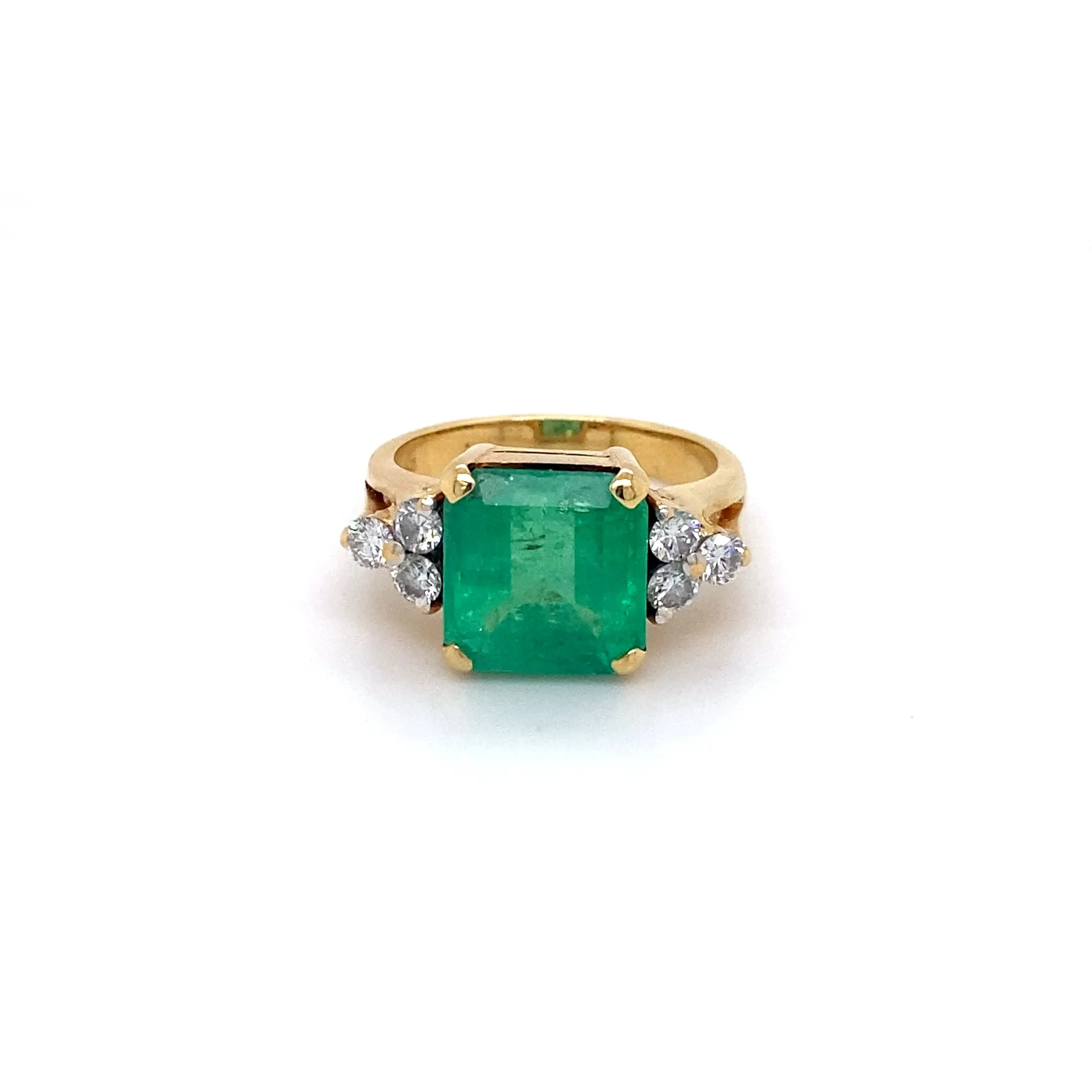 18k Estate Emerald Ring