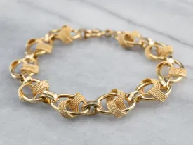 18K Gold Fancy Link Bracelet