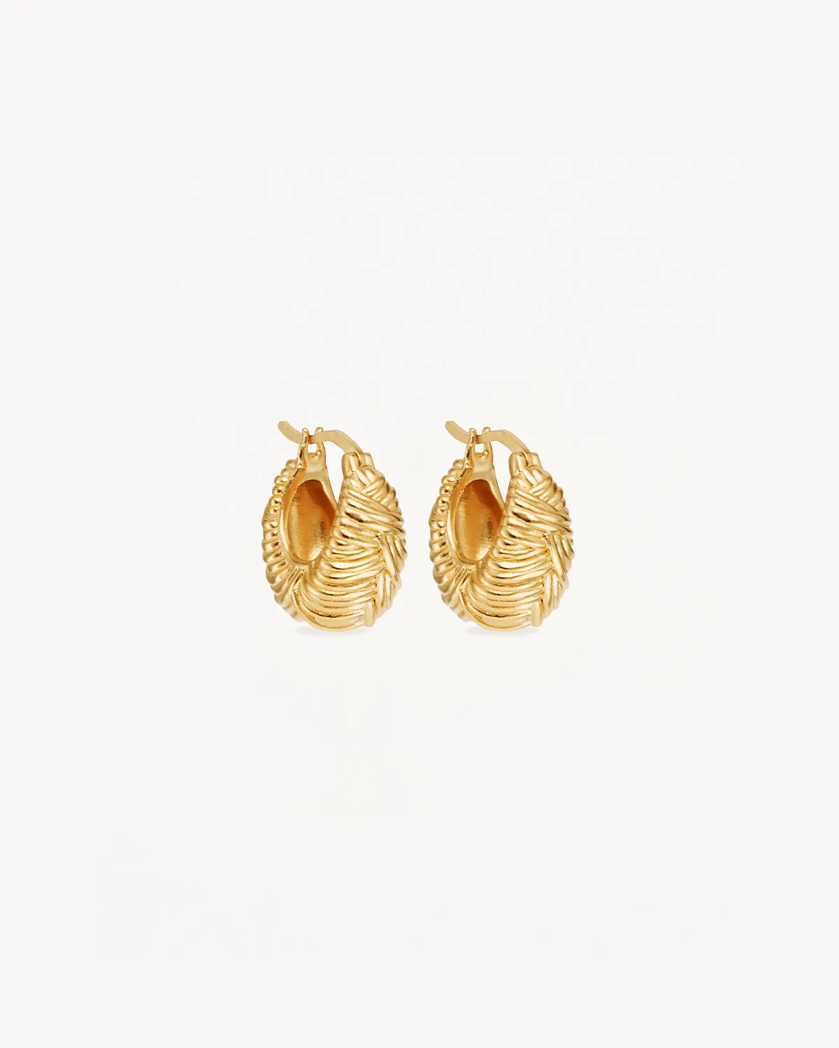 18k Gold Vermeil Entwined Hoops