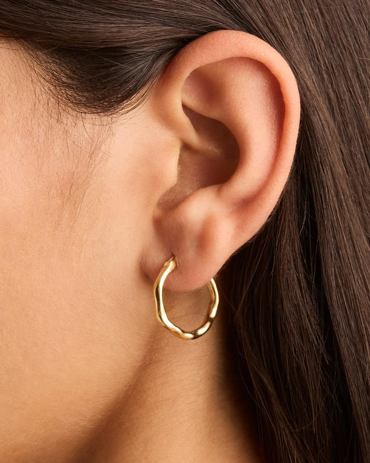 18k Gold Vermeil Lover Hoops