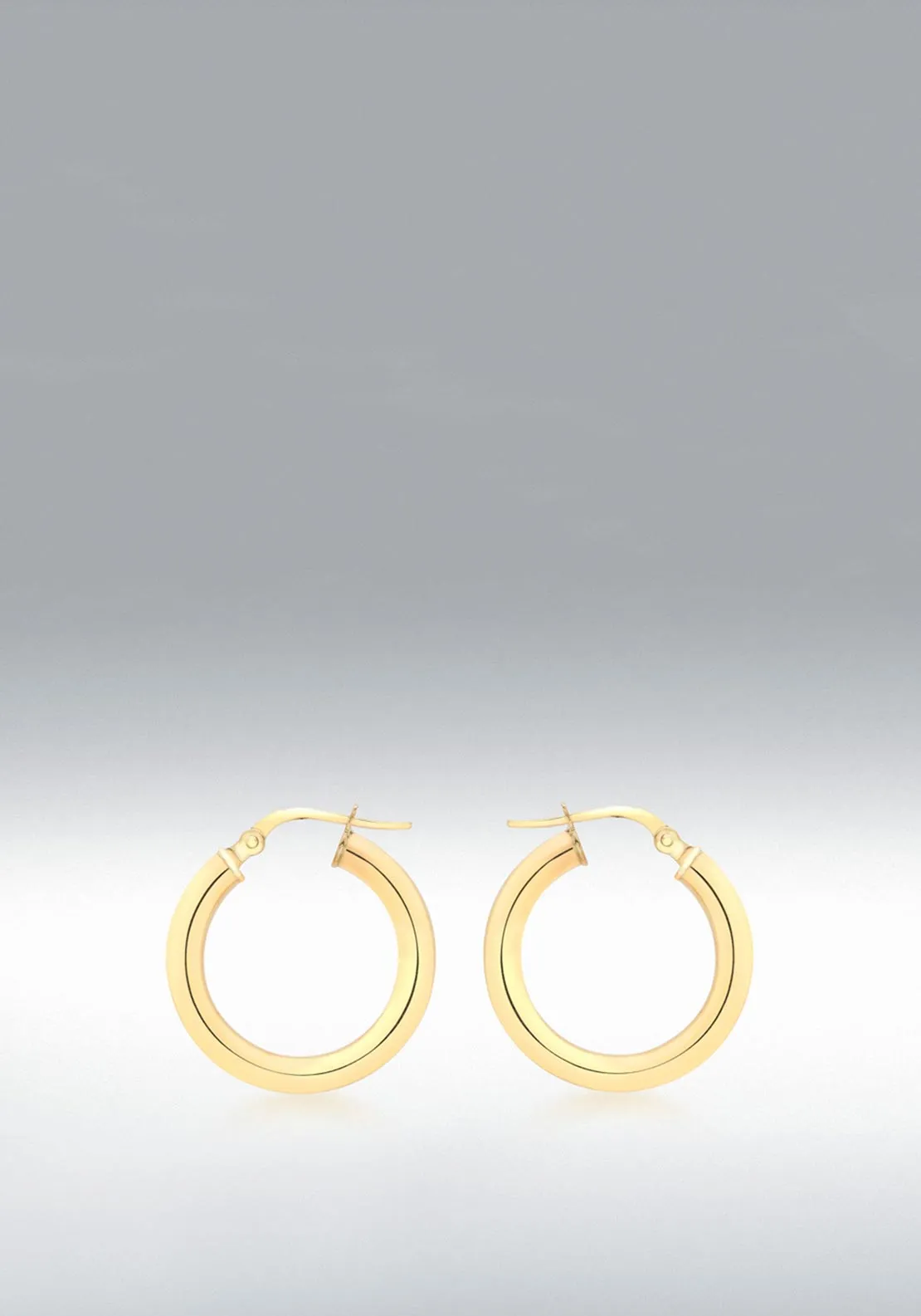 9 Carat Creole Classic Hoops, Yellow Gold