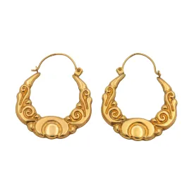 9ct Gold Creole Hoop Earrings