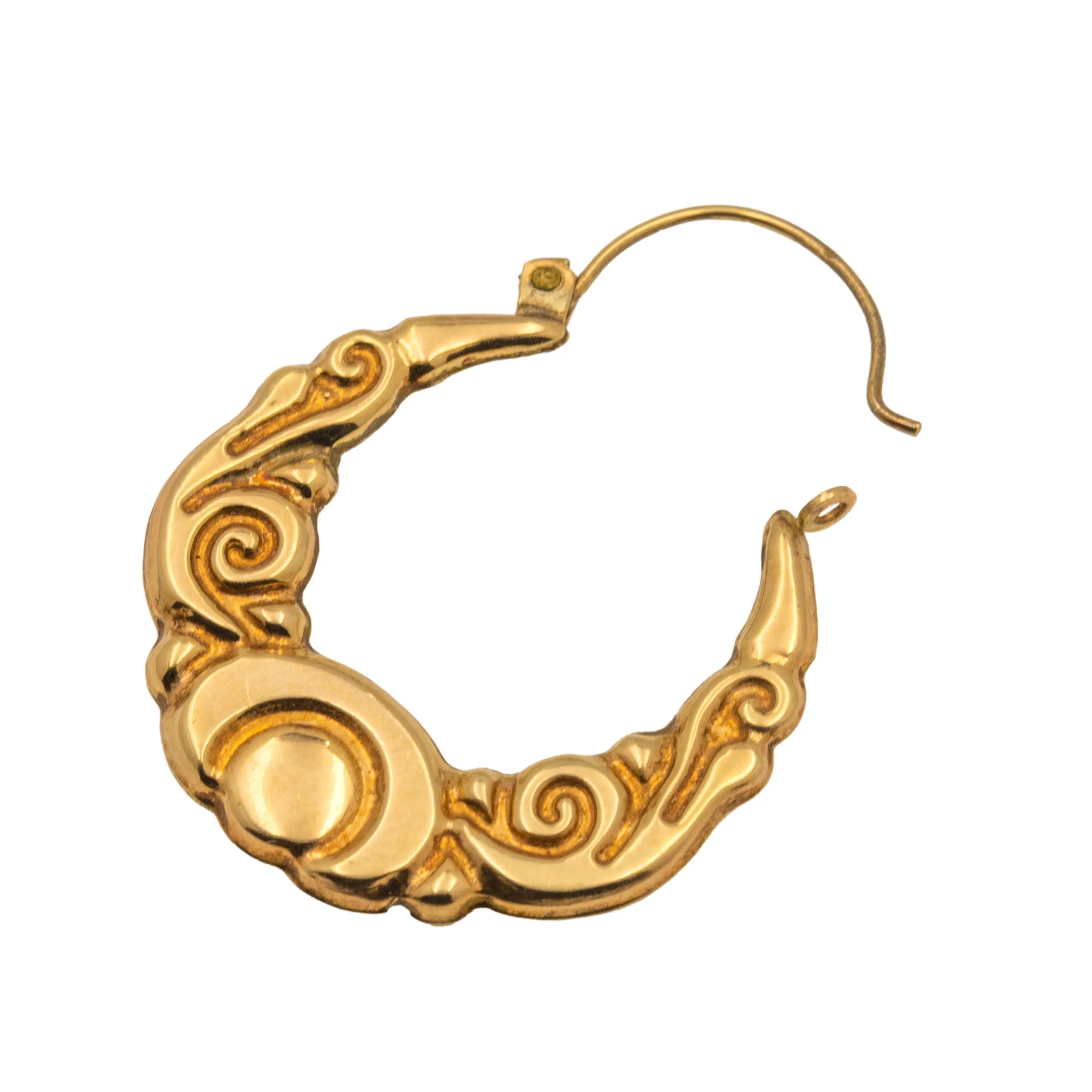 9ct Gold Creole Hoop Earrings