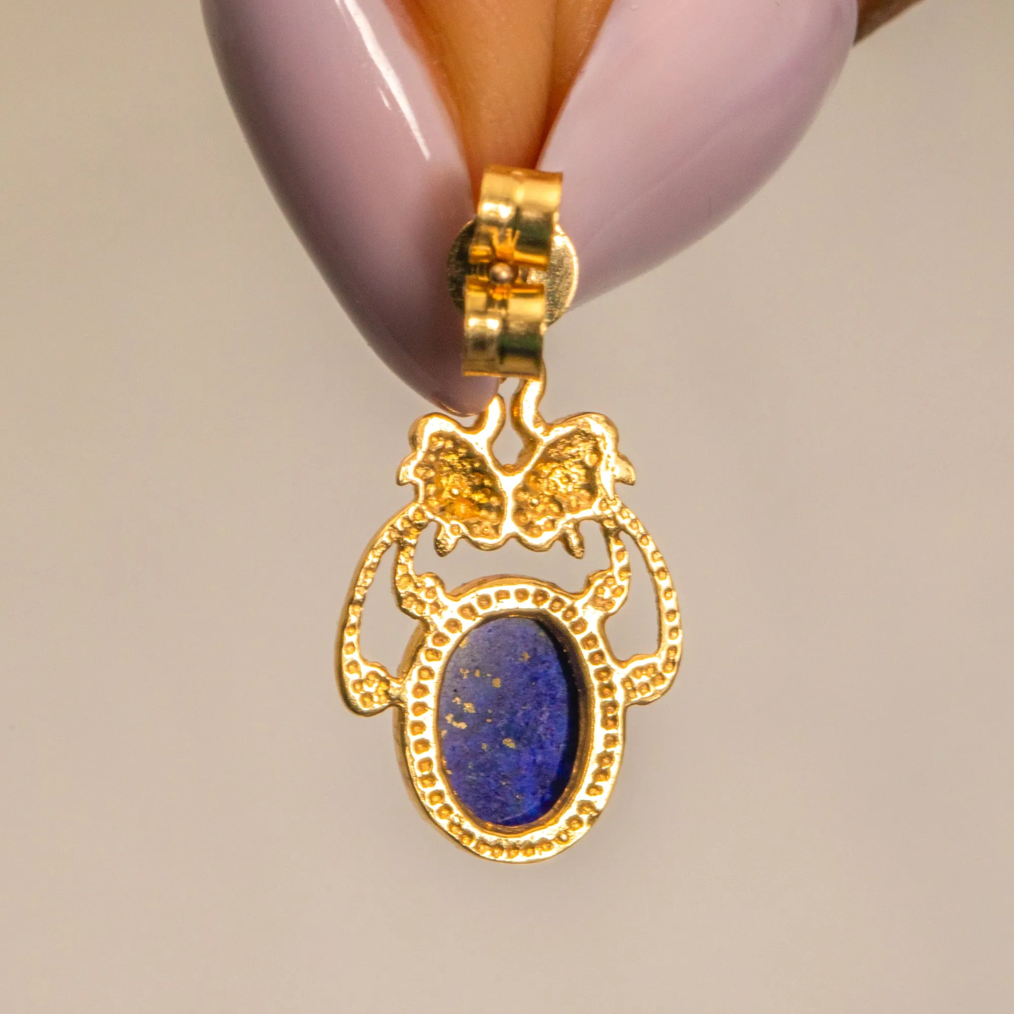 9ct Gold Lapis Lazuli Drop Earrings, 2.00ct.