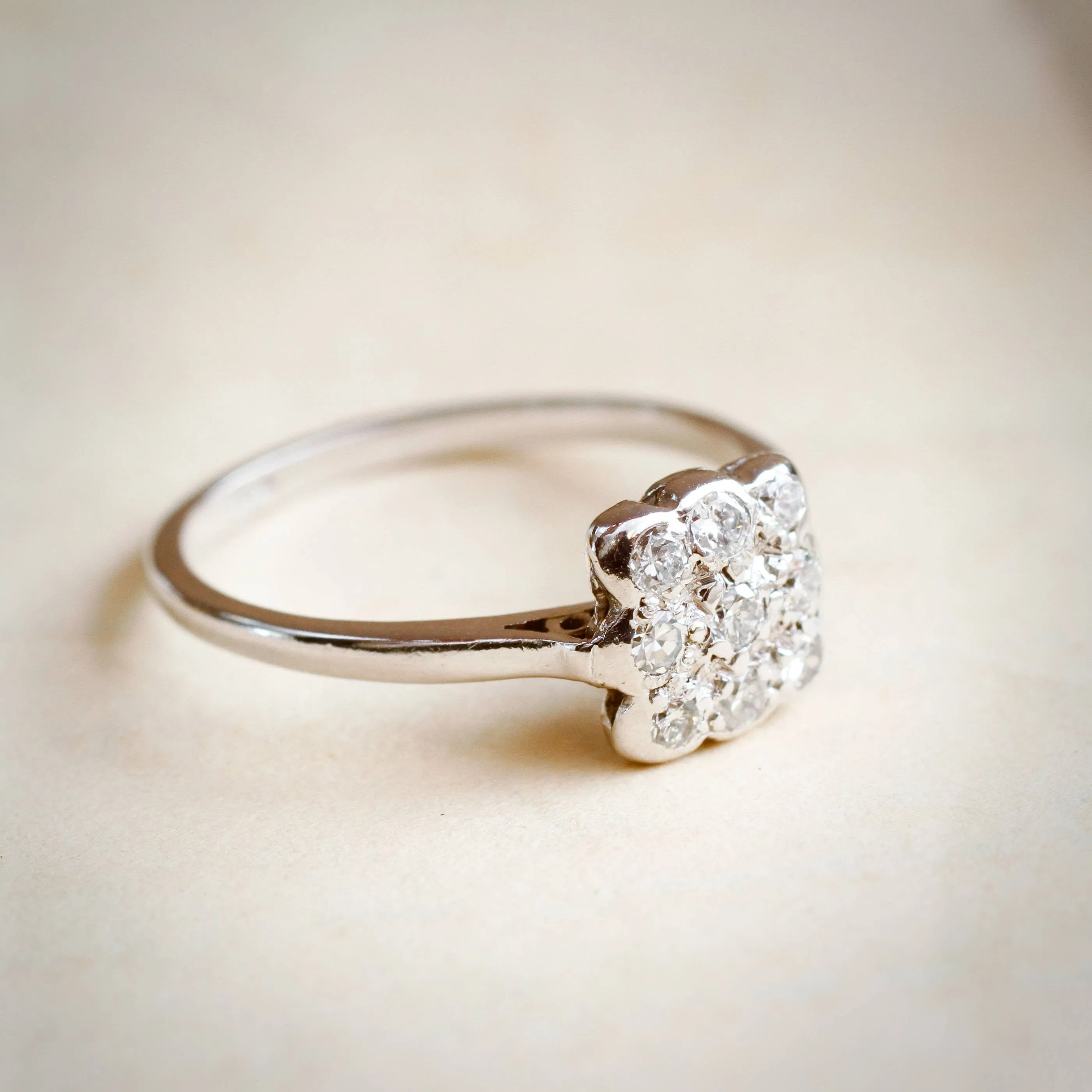 A Sparkly Sensation! Vintage Diamond Cluster Ring