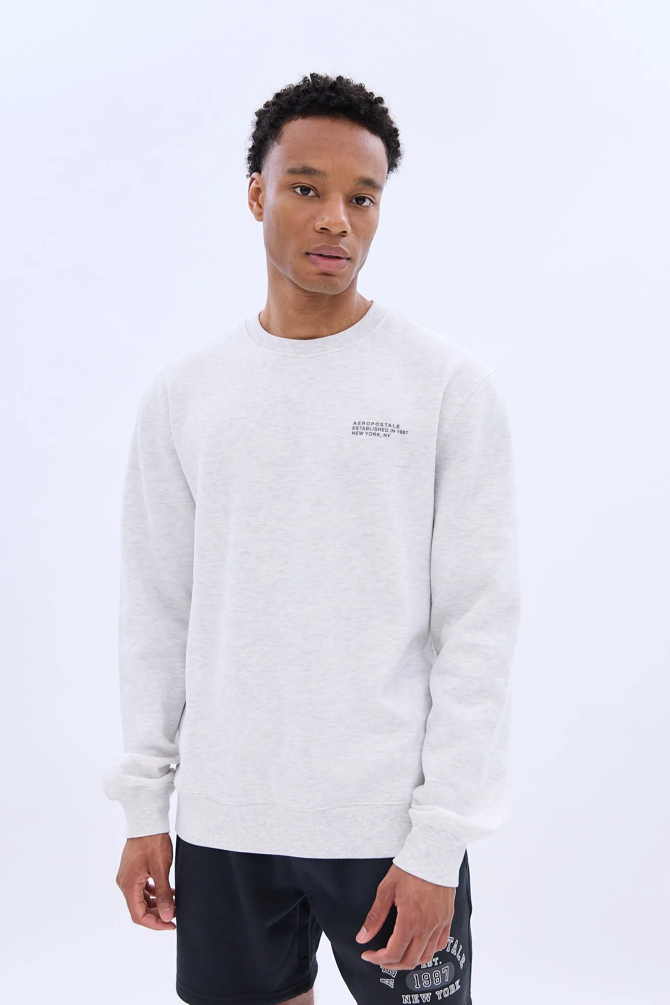 AERO Printed Crew Neck Sweatshirt