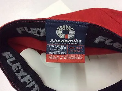 Akademiks Flexfit Cap Red Style # (AKPR003) One Size Fits All