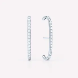 Allday 14K Whitegold Earrings w. Diamonds