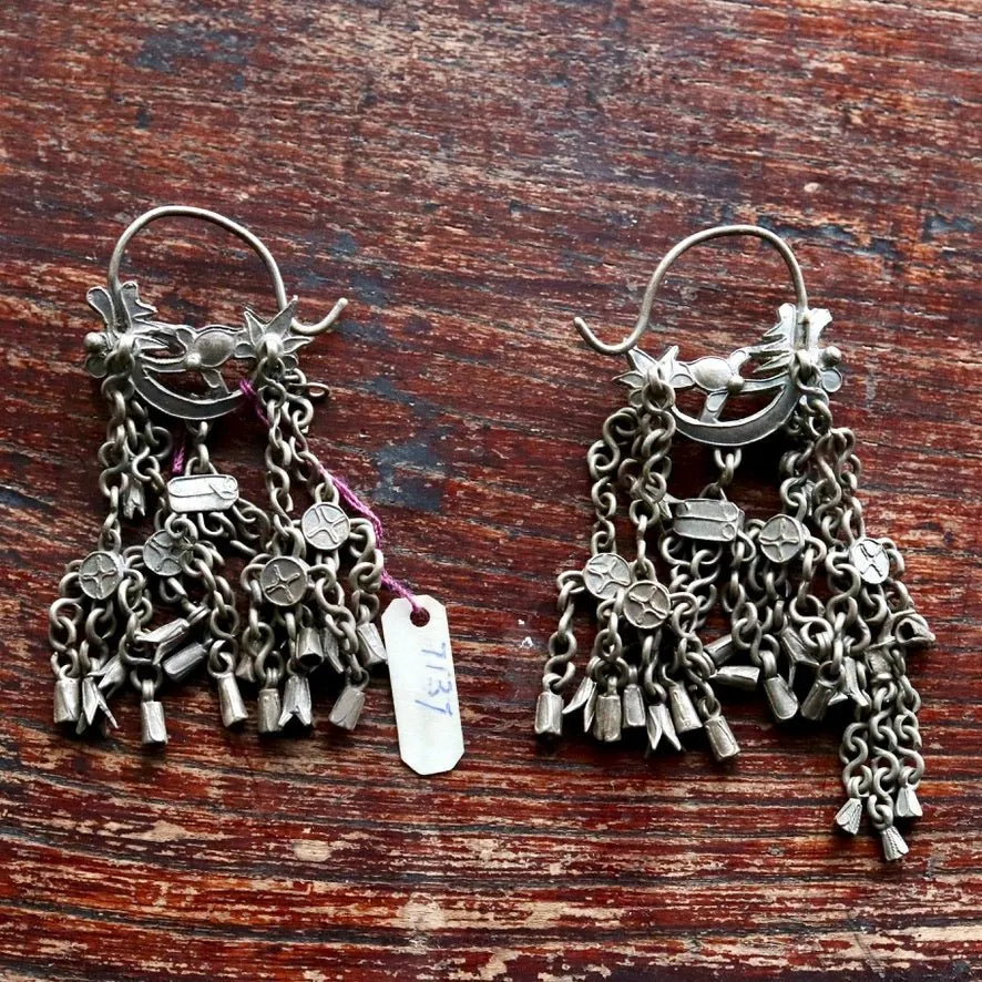 Antique Qing Dynasty Dangle Earrings