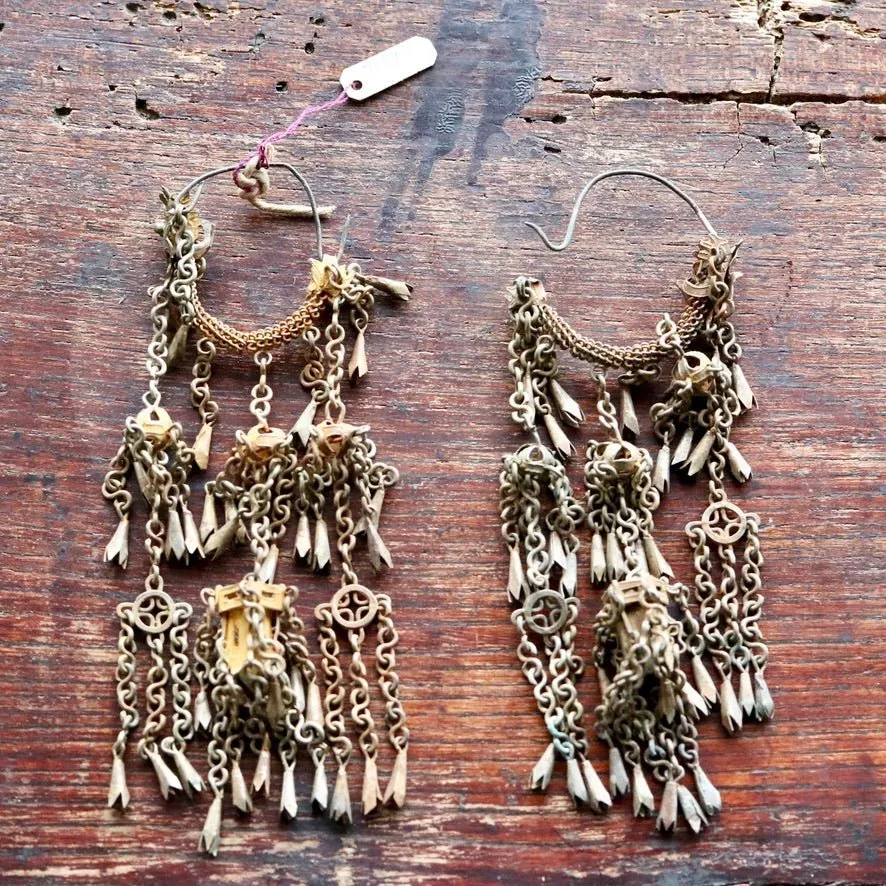 Antique Qing Dynasty Dangle Earrings