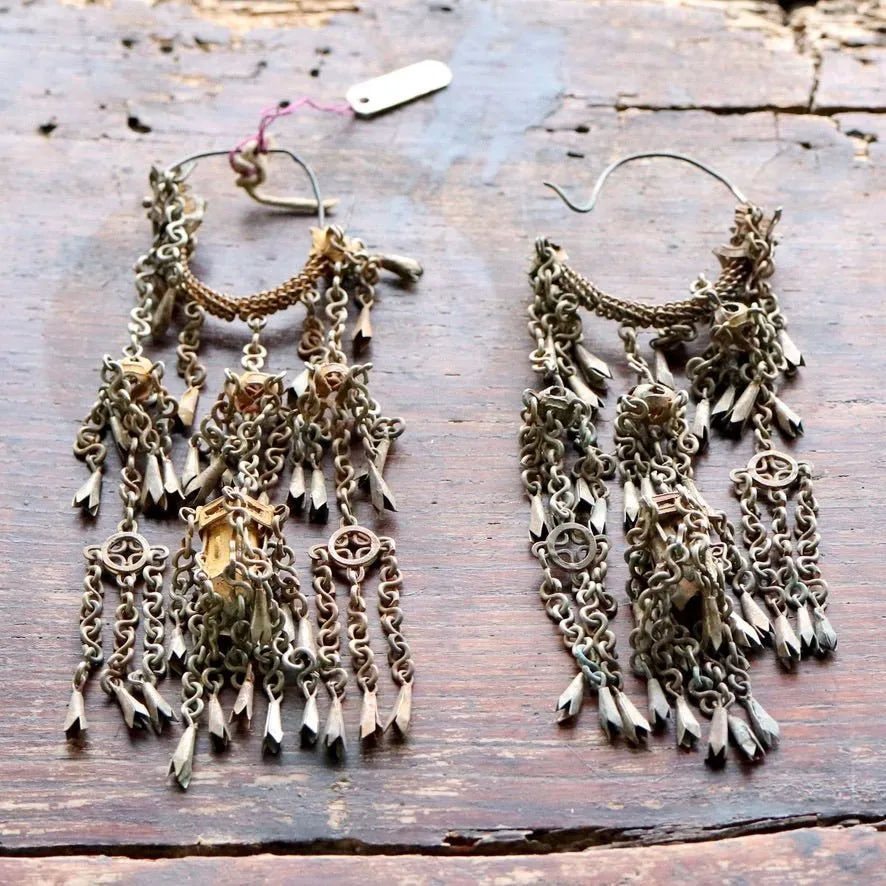 Antique Qing Dynasty Dangle Earrings