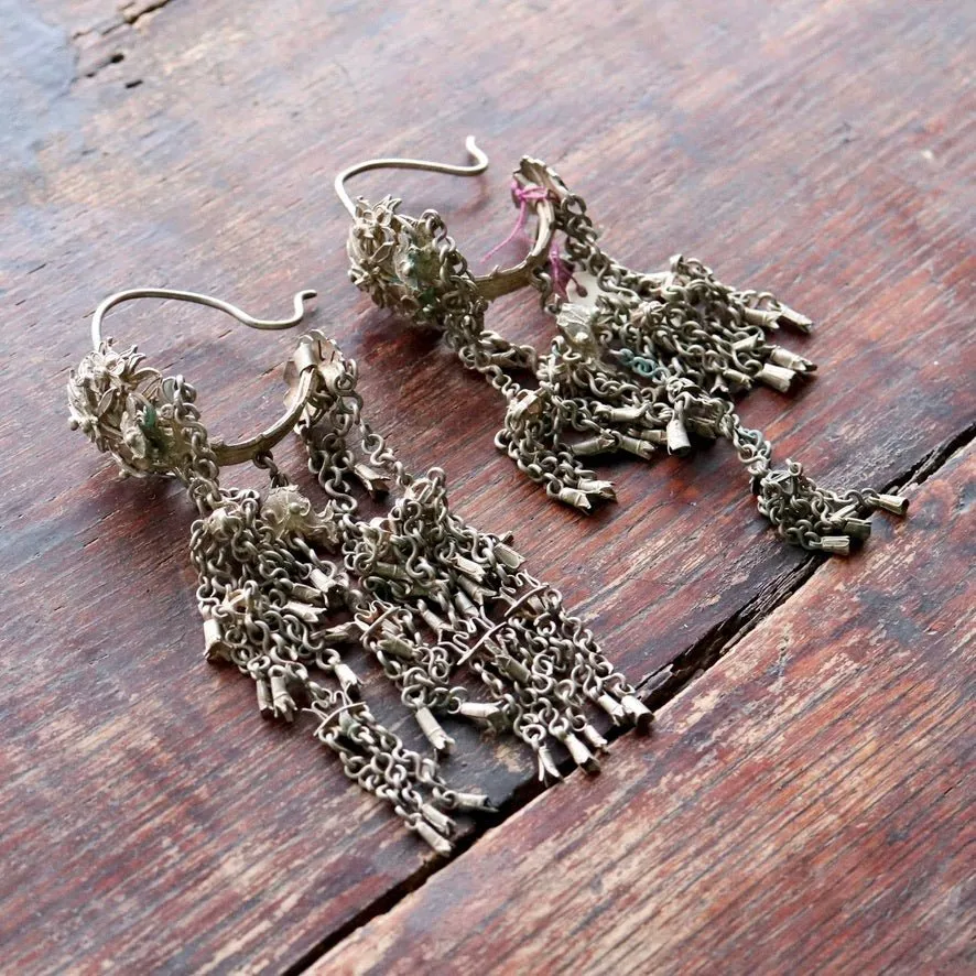 Antique Qing Dynasty Dangle Earrings