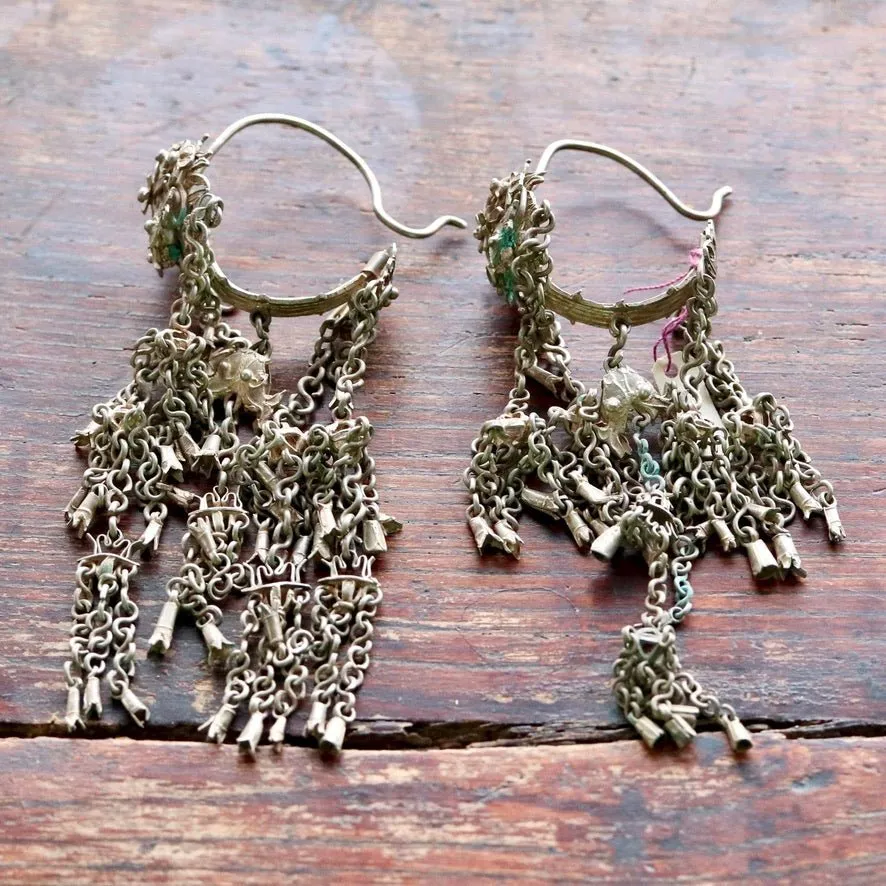 Antique Qing Dynasty Dangle Earrings