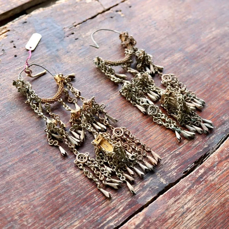 Antique Qing Dynasty Dangle Earrings