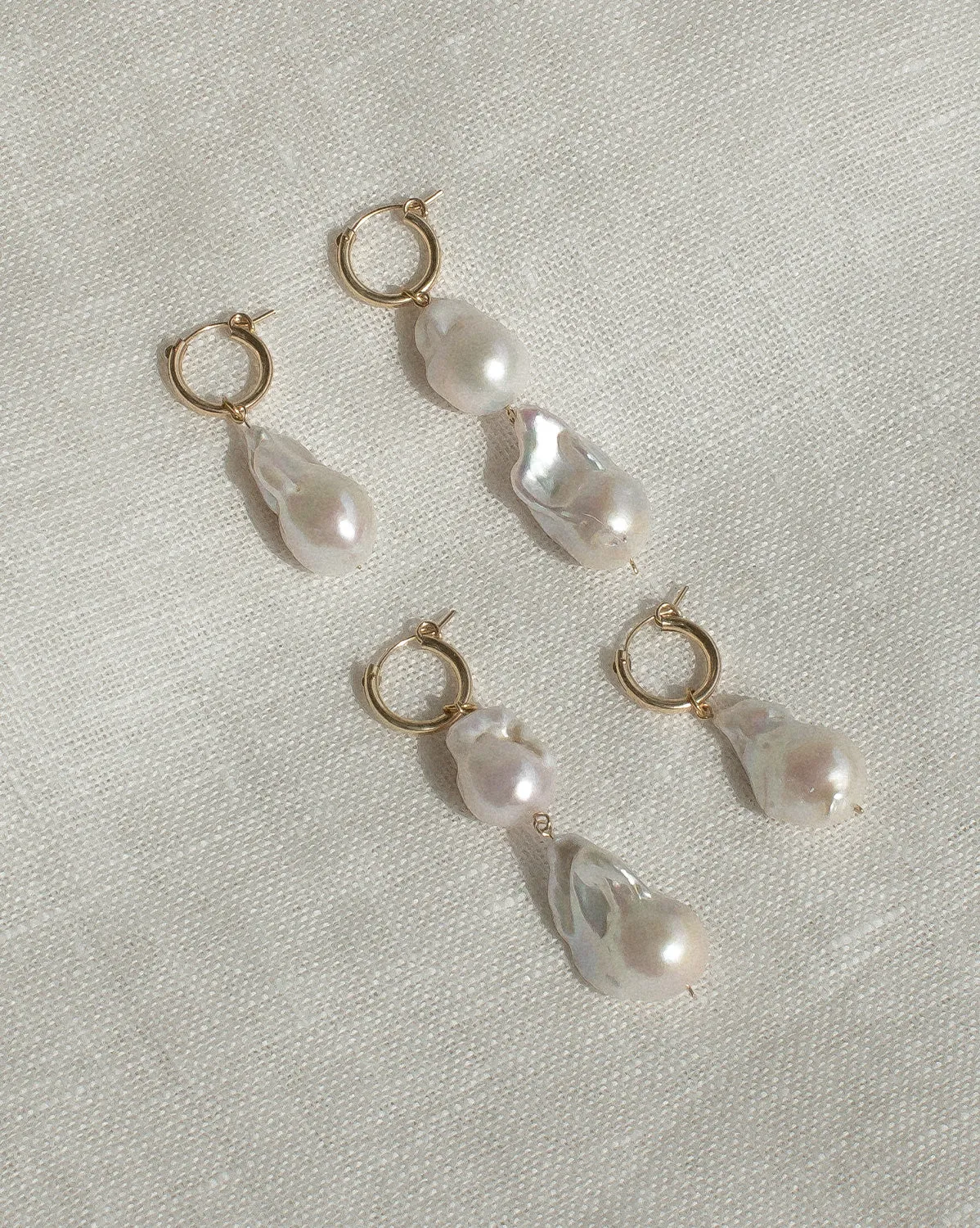 Aphrodite Baroque Pearl Earrings (Single Pearl)