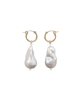 Aphrodite Baroque Pearl Earrings (Single Pearl)