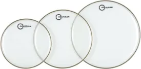 Aquarian S2A-AQUARIAN 3-Pack of Super-2 Tom Tom Drumheads in Clear: 10",12",14"