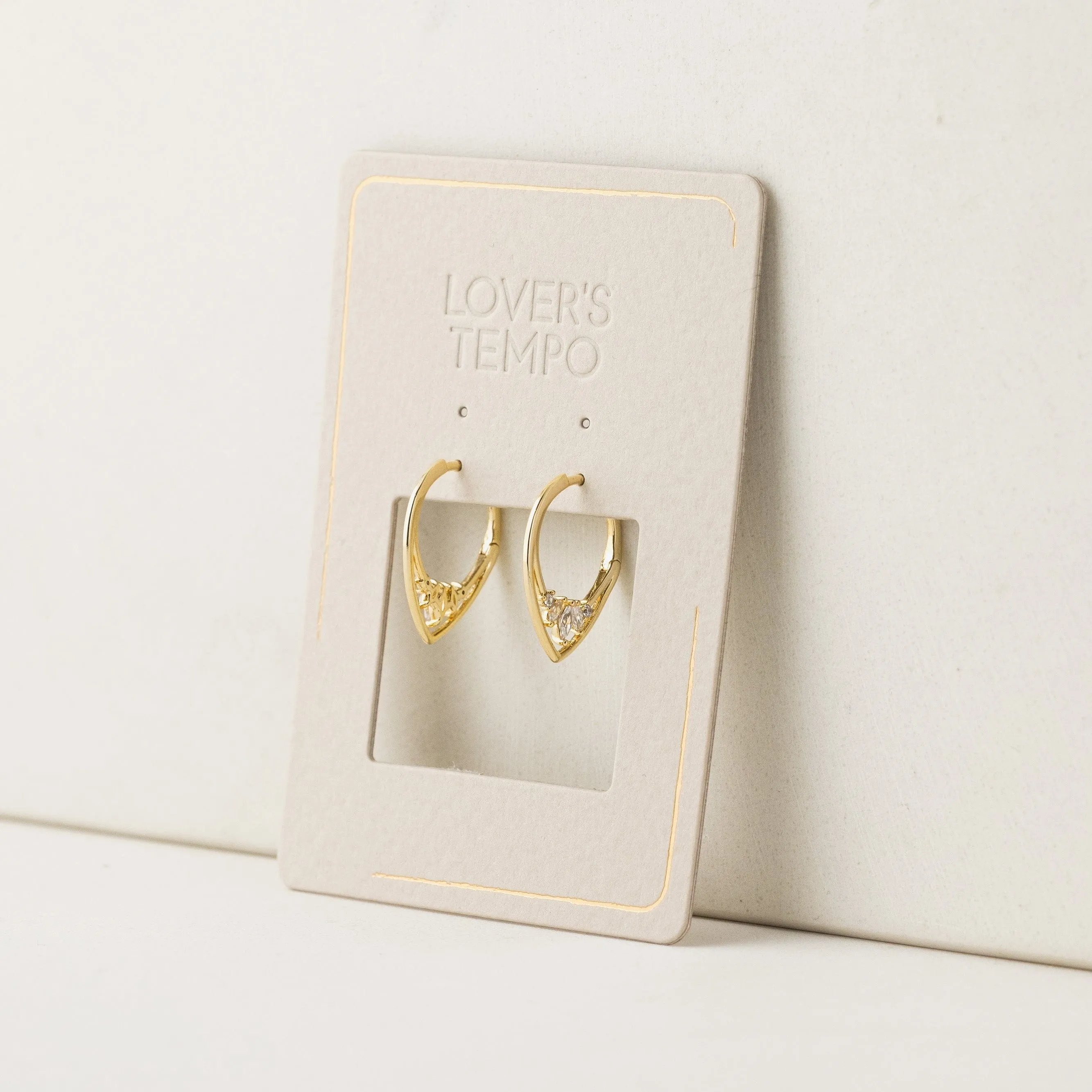 Aria Clear Hoop Earrings