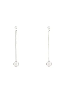 Artic Orb Lines Earrings Silver