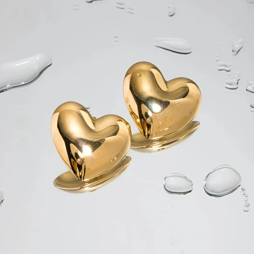 Aubree Gold Heart Earrings