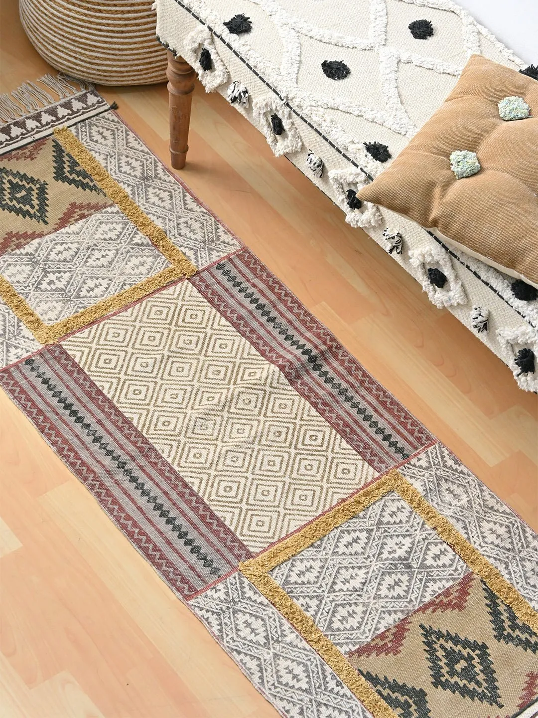 AURO -BLOCK PRINTED FLOOR RUNNER