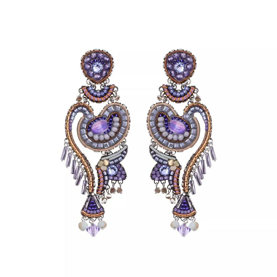 Ayala Bar Plum Blossom Dilber Chandelier Earrings