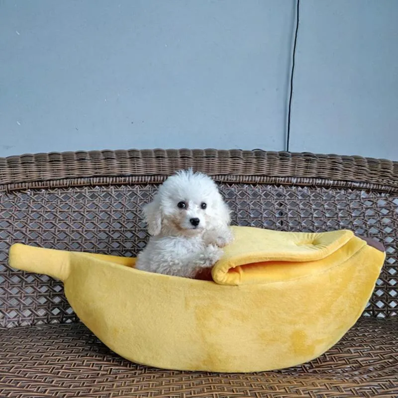 Banana Pet Dog Cat Bed Mat House Puppy Dog Cozy Puppy Kennel Warm Pet Basket Mat Beds Cat House Pet Supplies