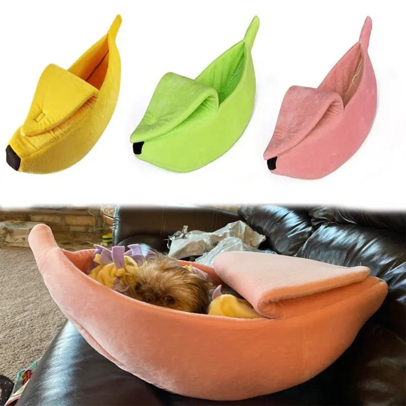 Banana Pet Dog Cat Bed Mat House Puppy Dog Cozy Puppy Kennel Warm Pet Basket Mat Beds Cat House Pet Supplies