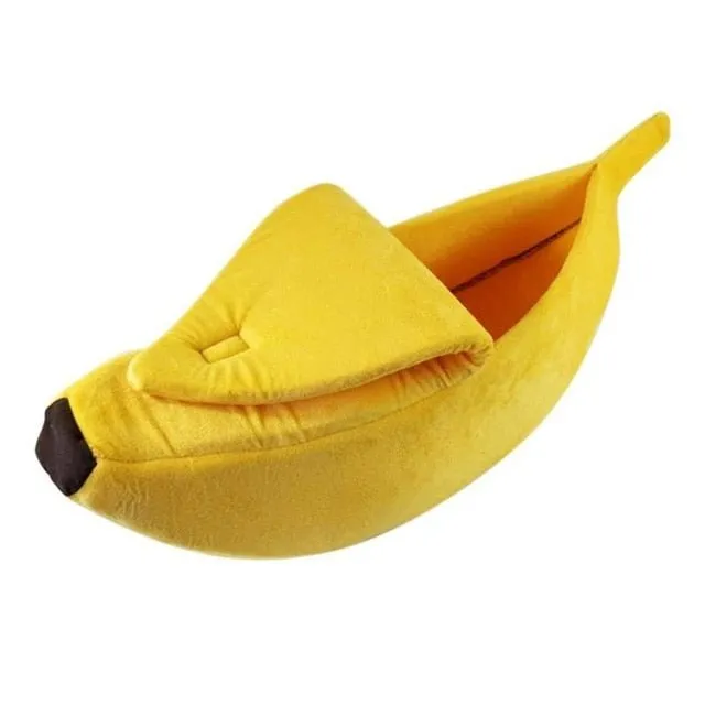 Banana Pet Dog Cat Bed Mat House Puppy Dog Cozy Puppy Kennel Warm Pet Basket Mat Beds Cat House Pet Supplies