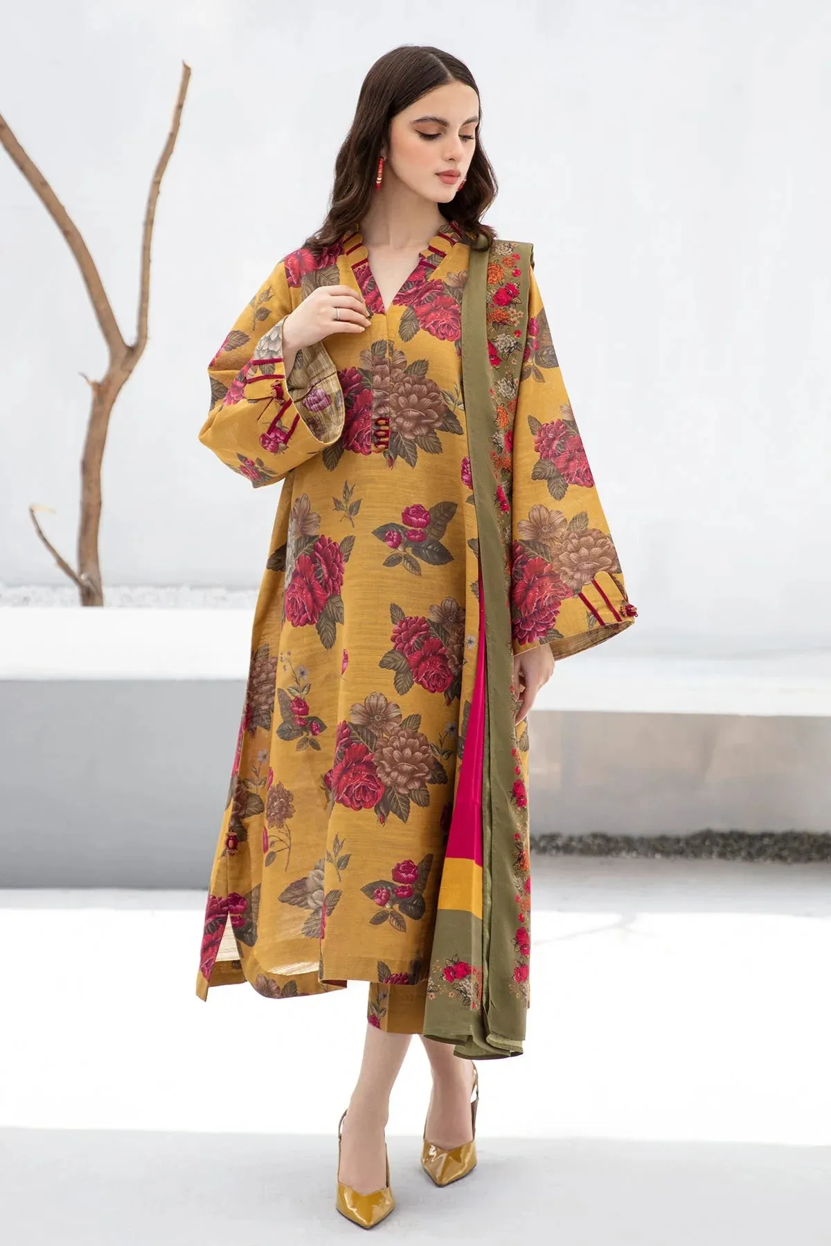 Baroque Lawn Printed 3PC (D-525)